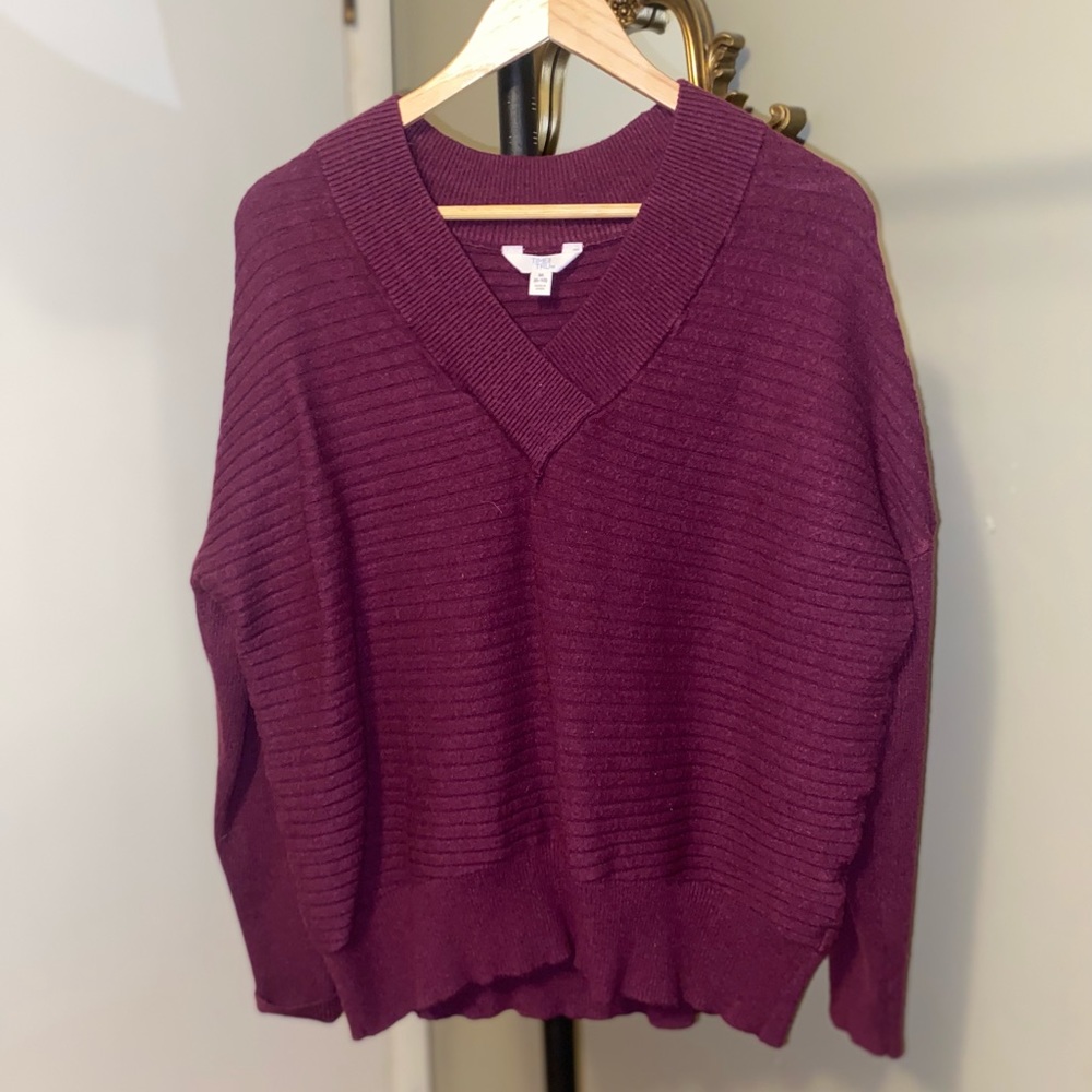 Time and tru mauve sweater size M